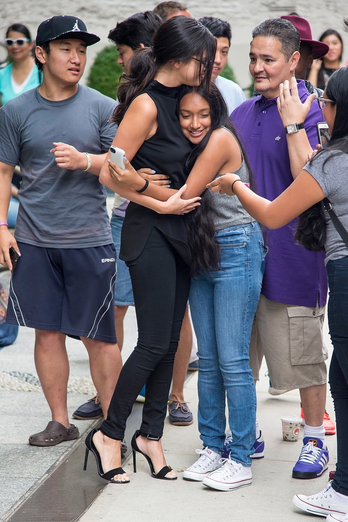 Selena Gomez With Fans in New York City
