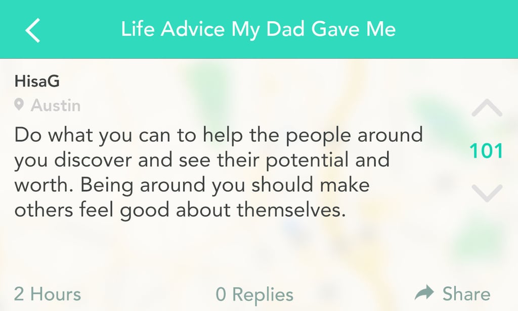 Help others and surround yourself with good people in your life.