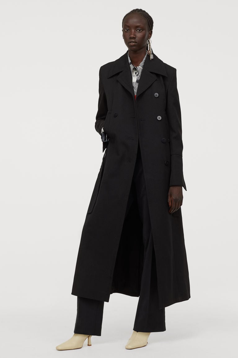 H&M Long Wool-Blend Trenchcoat