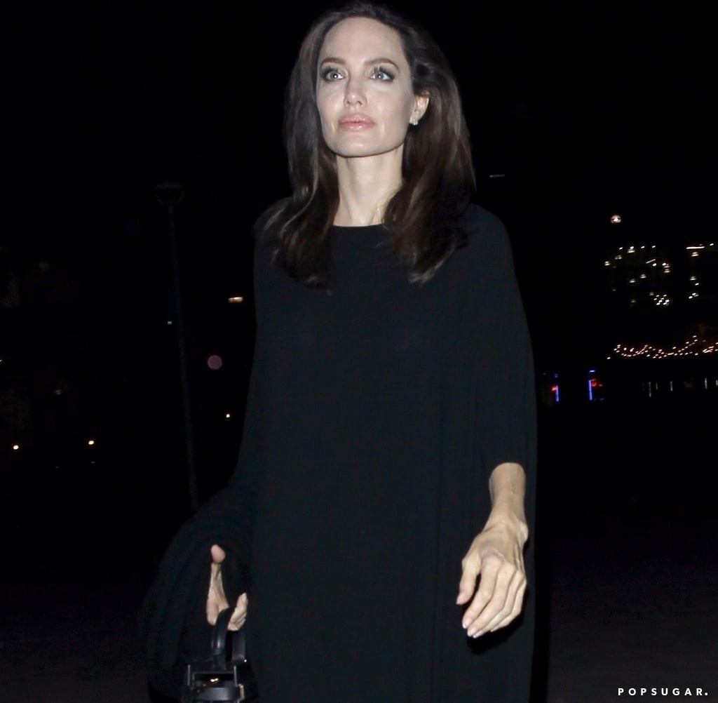 Angelina Jolie's Long Black Dress