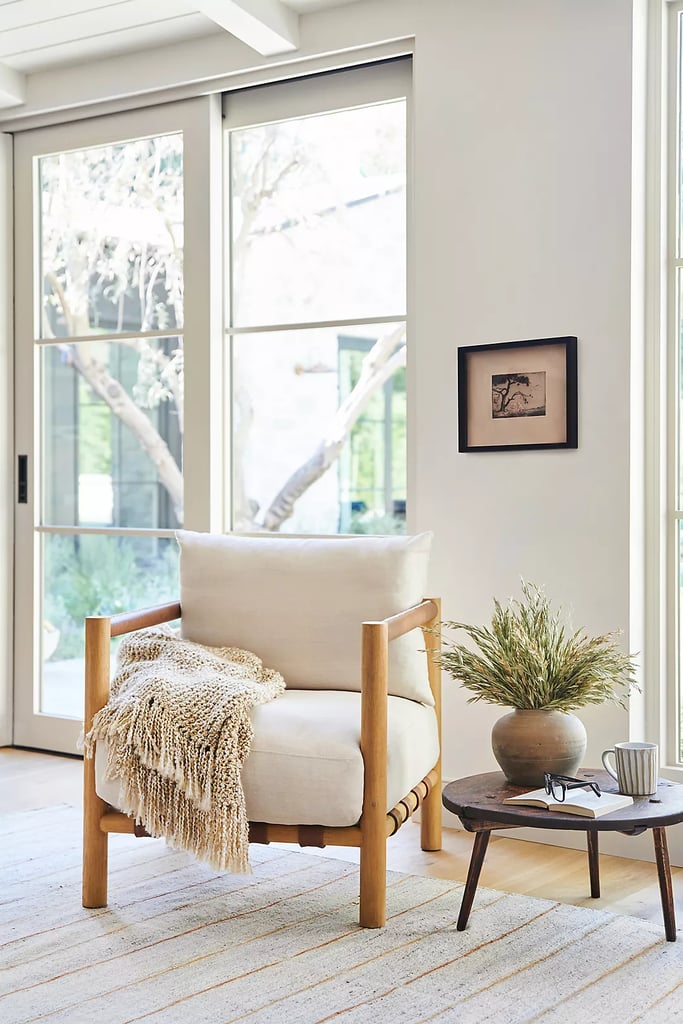 A Modern Accent Chair: Amber Lewis for Anthropologie Caillen Accent Chair