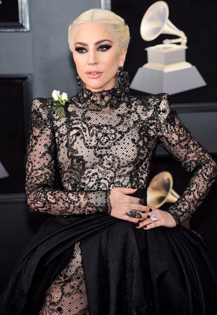 Lady Gaga's Engagement Ring at 2018 Grammys