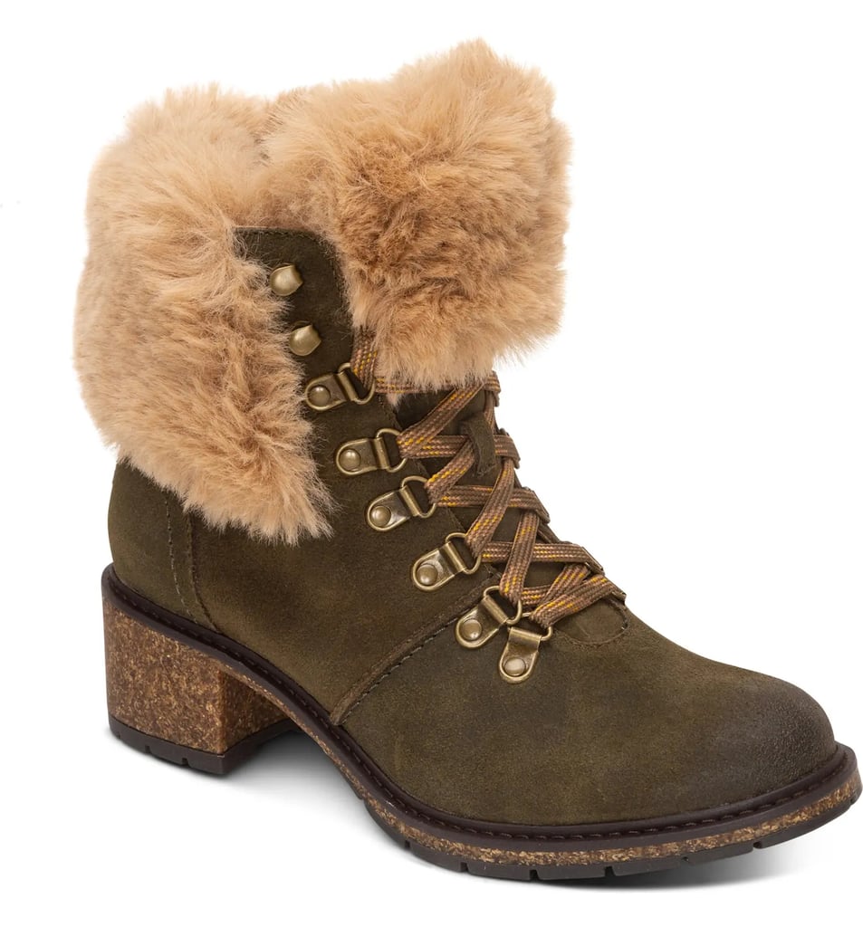 Fabulous Footwear: Aetrex Brooklyn Water Resistant Faux Fur Winter Boots