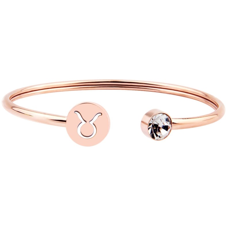 Zuo Bao Simple Rose Gold Zodiac Sign Cuff Bracelet