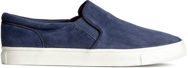 Blue Suede Sneakers ($40)