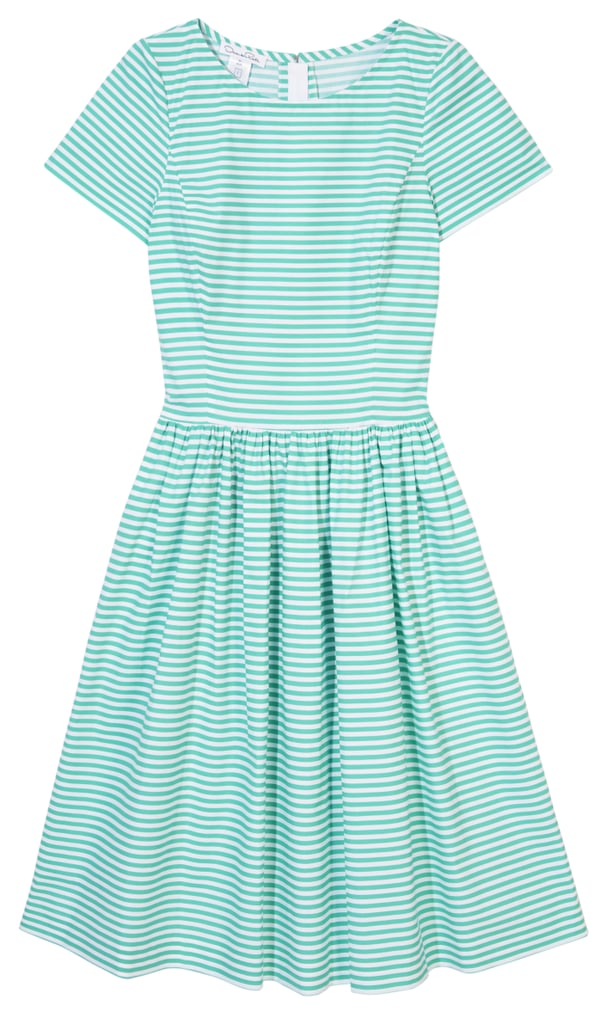 oscar de la renta striped gown