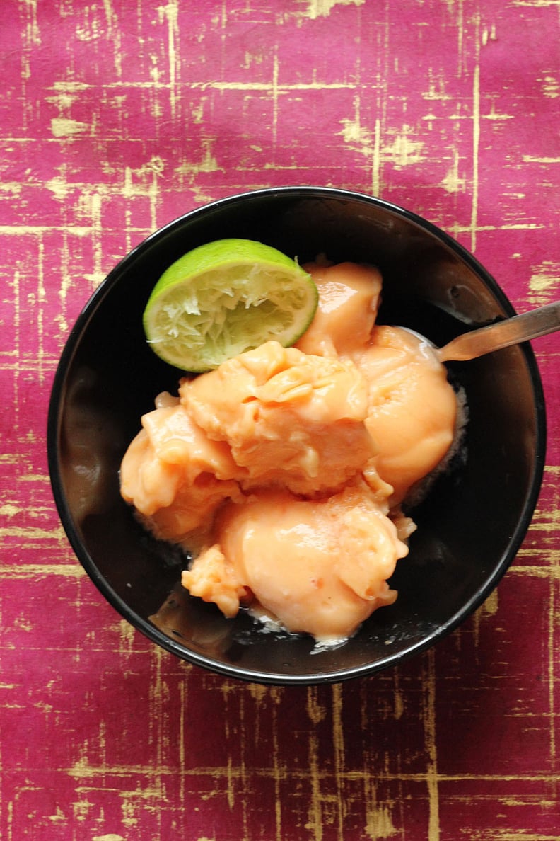 Papaya Lime Sorbet