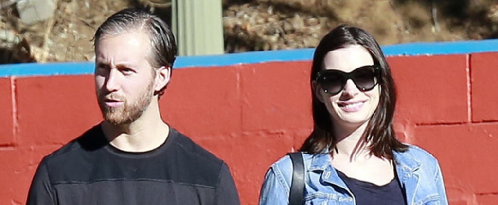 Anne Hathaway and Adam Shulman in LA After Pregnancy News