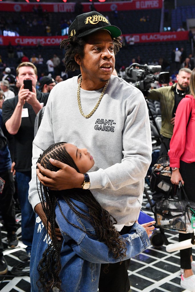 Watch Blue Ivy Meet LeBron James at the Lakers Game