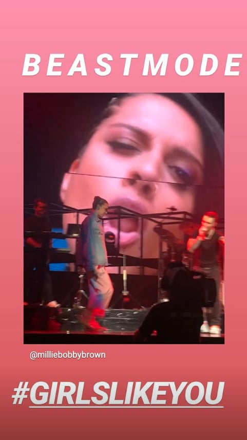 Millie Bobby Brown Singing on Stage With Maroon 5