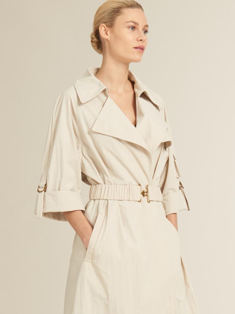 Donna Karan Long Belted Jacket