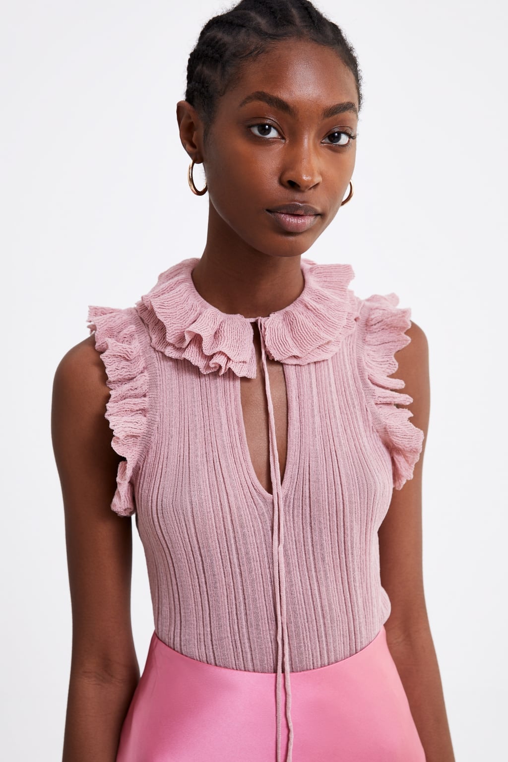 Net on sale ruffle top