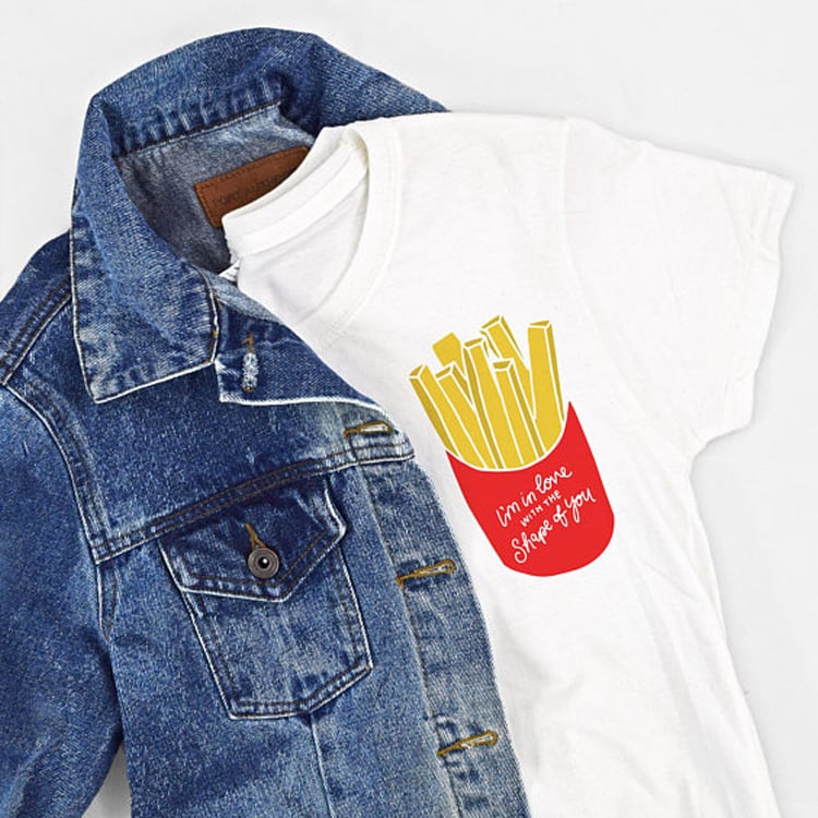 "I’m in Love With the Shape of You" Fries Tee