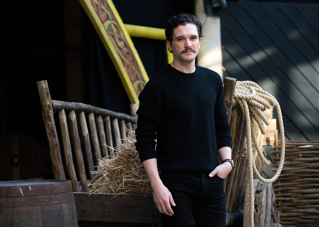 Kit Harington Haircut And Mustache 2019 Pictures Popsugar Celebrity