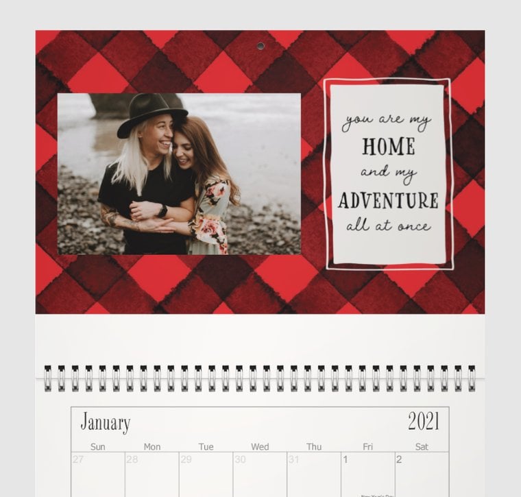 Words of Affirmation: Personalized Calendar