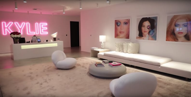 Right Off the Bat, You're Greeted With a Giant "Kylie" Sign in the Lobby