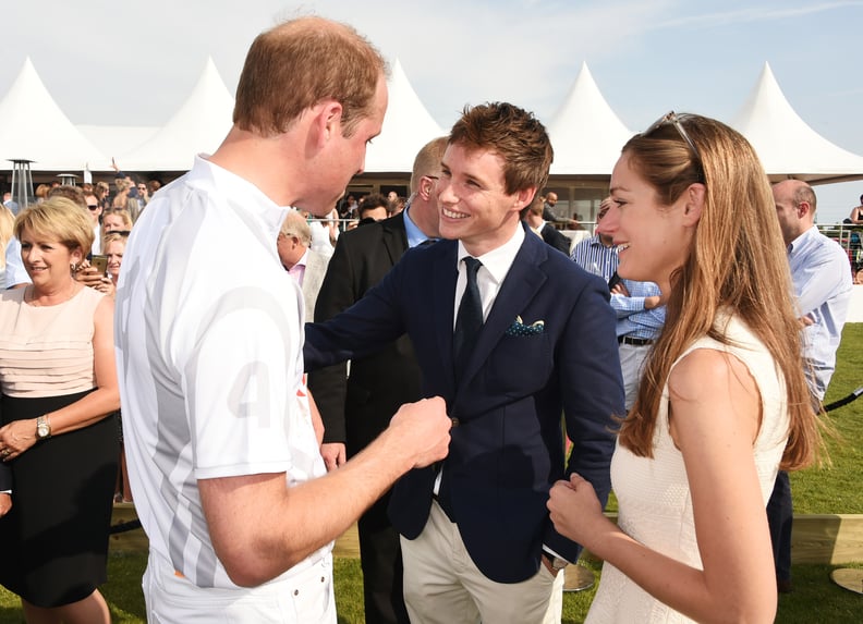 But He Took a Break From the Field to Meet Up With Eddie Redmayne and His Wife