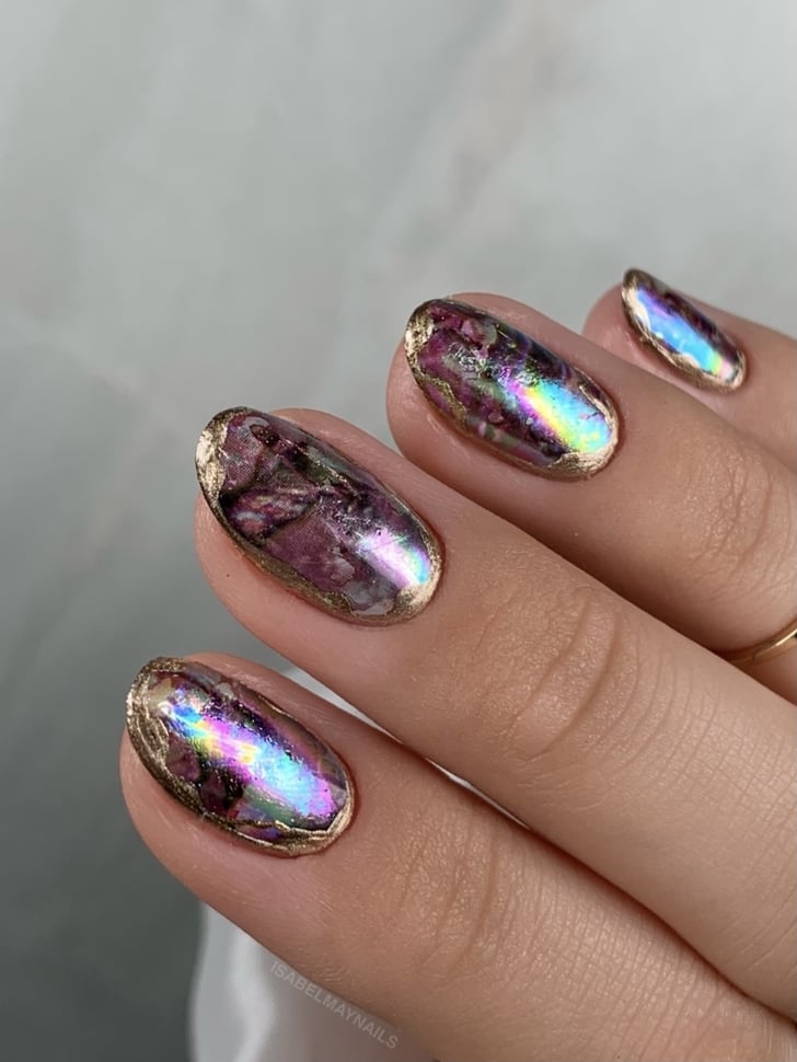 Rainbow Opal Nail Art Trend Inspiration POPSUGAR Beauty Photo 3