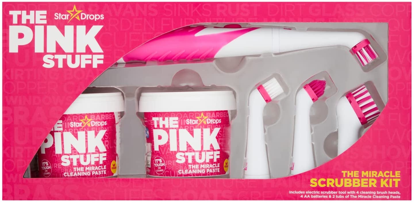 For Thorough Home Cleaning: Stardrops The Pink Stuff The Miracle Scrubber  Kit, 13  Arrivals You'll Love in February