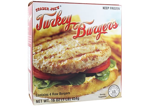 trader joe's turkey burger is a high protein snack and a healthy lean turkey burger
