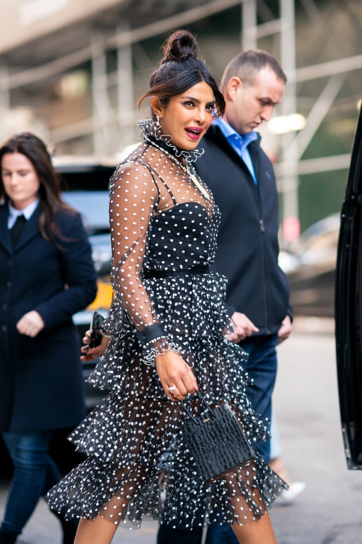Priyanka Chopra's Sheer Polka-Dot Dress | POPSUGAR Fashion Photo 7