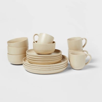 Project 62 16pc Stoneware Tilley Fashion Dinnerware Set (White)