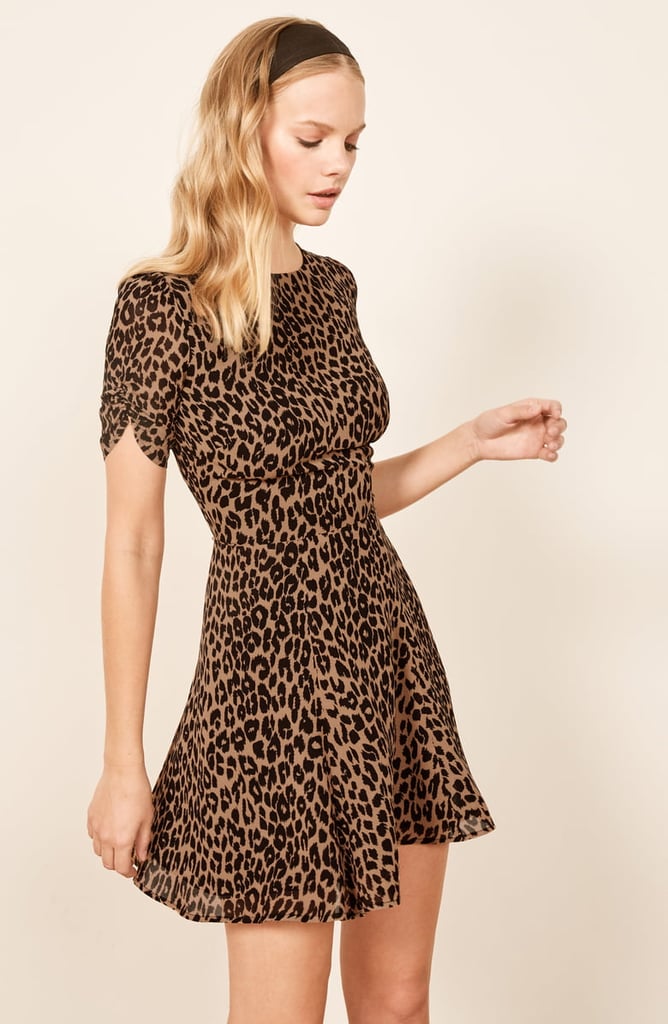 Reformation Gracie Ruched Sleeve Minidress