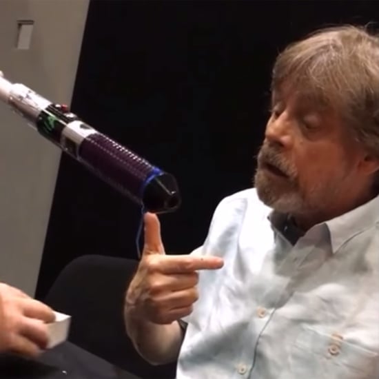 Mark Hamill's Reaction to a Fan's Lightsaber Gift