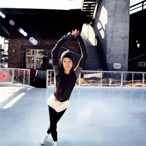Vera Wang revisited her old hobby of ice skating.
Source: Instagram user verawanggang