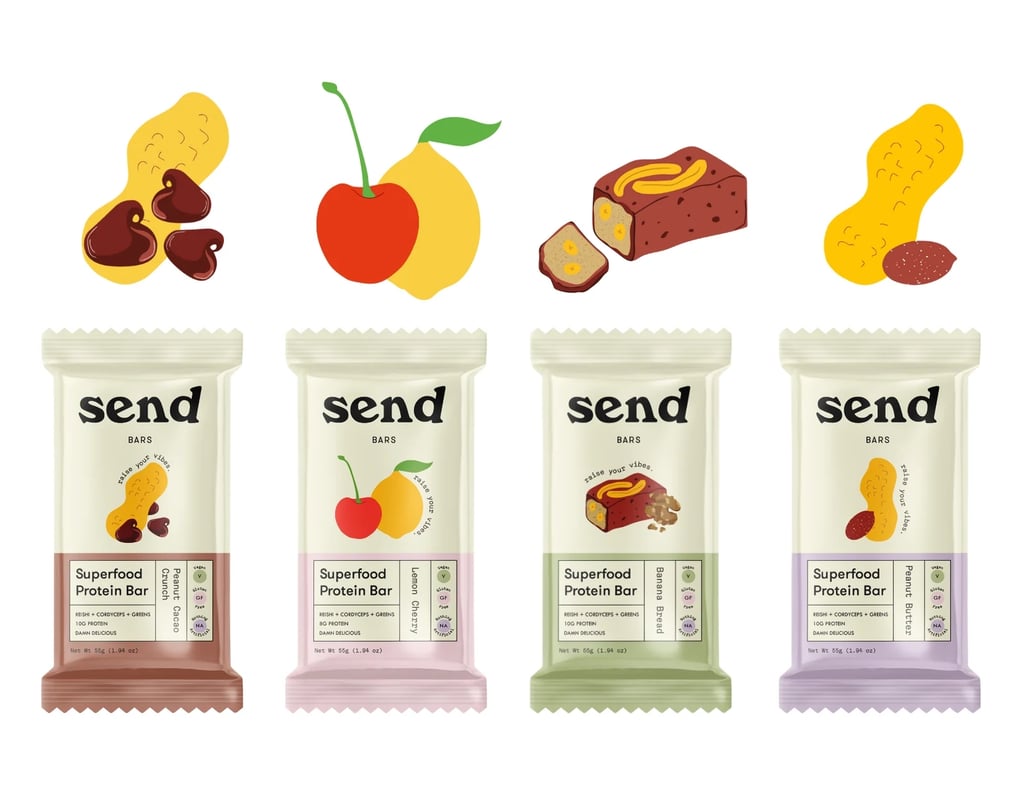 The Full Send Variety Box ($24, originally $28)
If you're over the same old protein bars, level up your routine with Send. They taste like dreamy peanut butter cookies and are made with high-quality ingredients and superfoods you won't want to miss. This Black Friday, enjoy 30 percent off sitewide plus free shipping on orders of $35 or more.