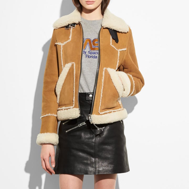 shearling jacket coach