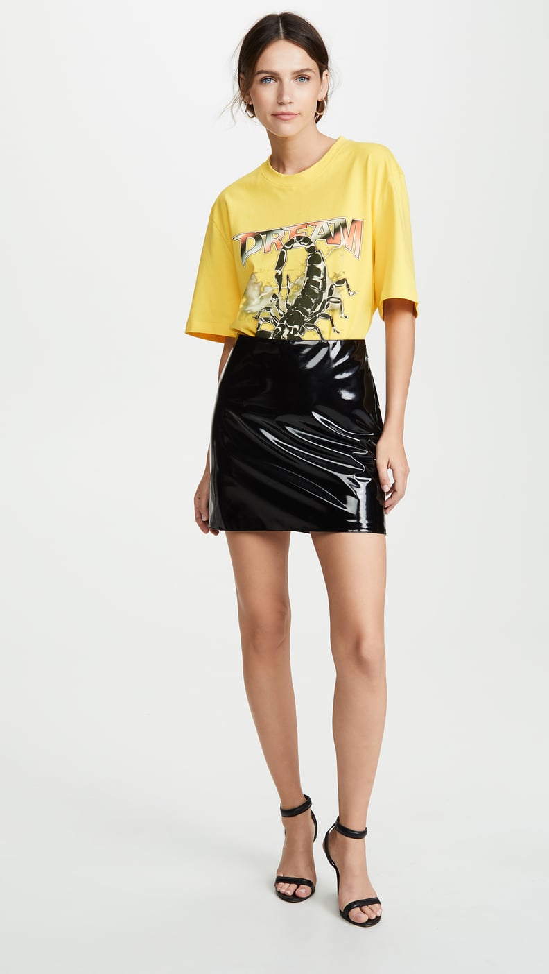 Versace Vinyl Miniskirt