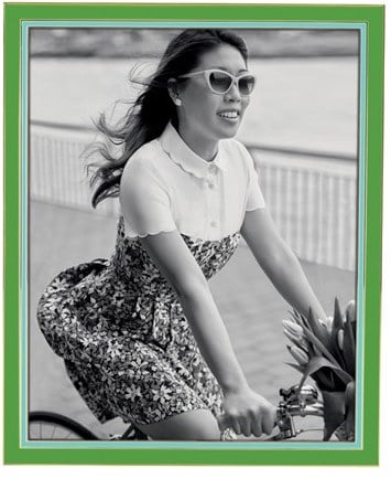 Green-Rimmed Picture Frame ($75)