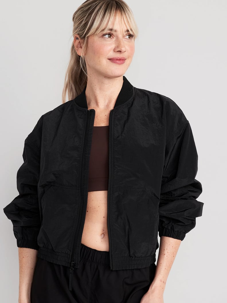 Cropped Nylon Jacket