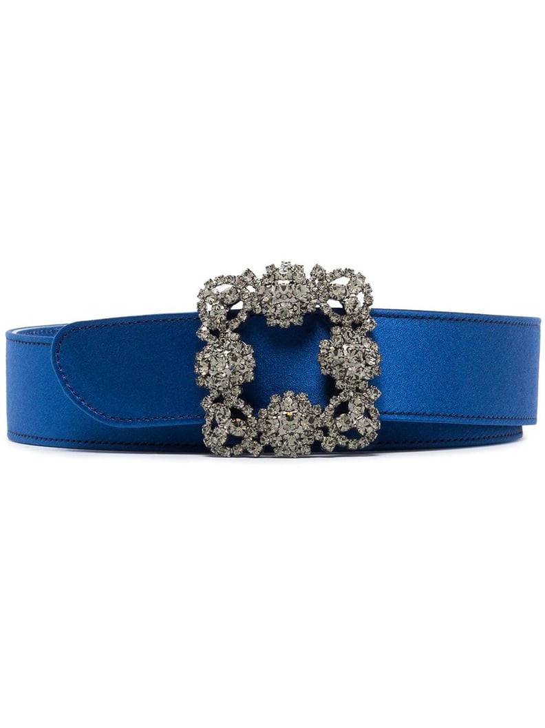 Manolo Blahnik Hangisi Crystal-Embellished Belt