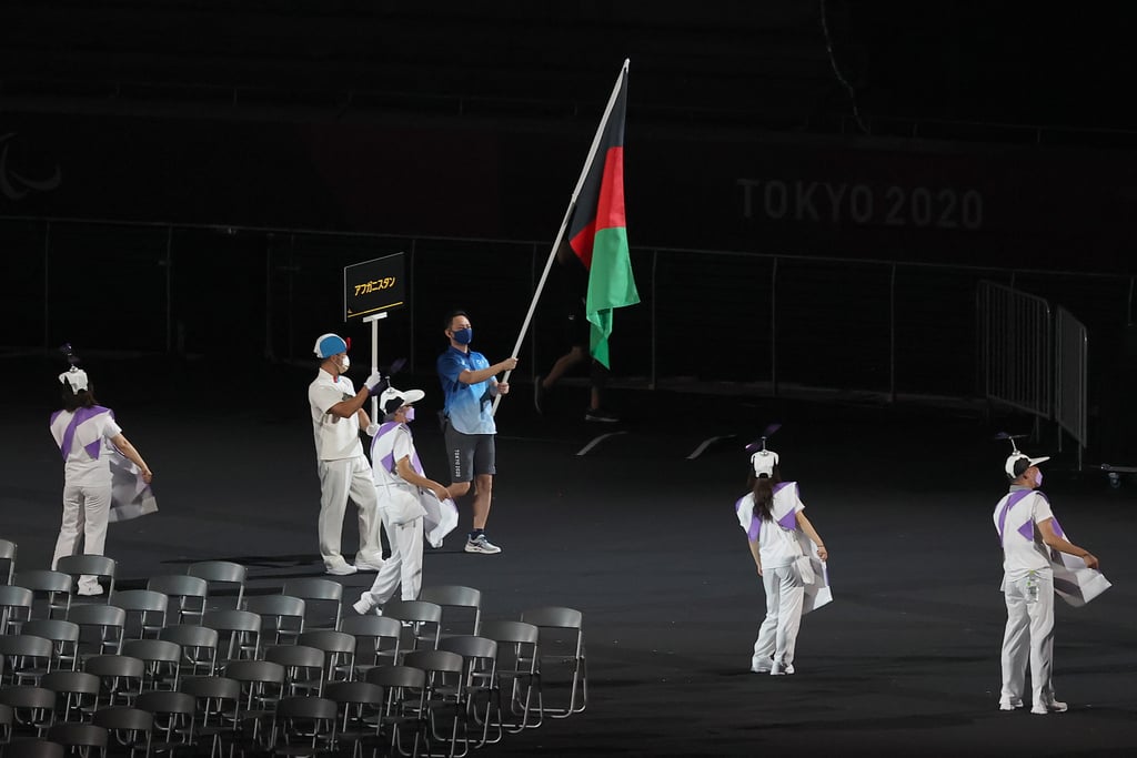 Afghanistan Flag Carried In at Paralympics Opening Ceremony