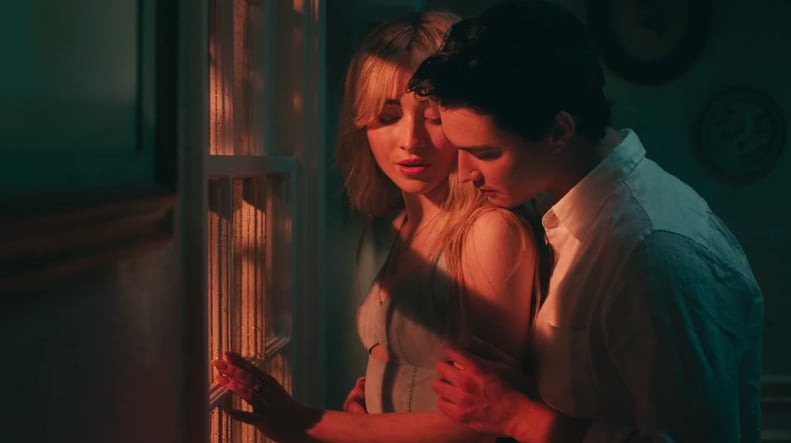 Sabrina Carpenter Wearing an Alberta Ferretti Slip Dress in the "Skin" Music Video