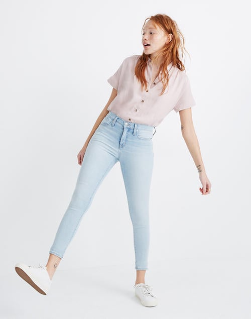 Madewell 9" Mid-Rise Skinny Crop Jeans in Coolmax Denim | The Best