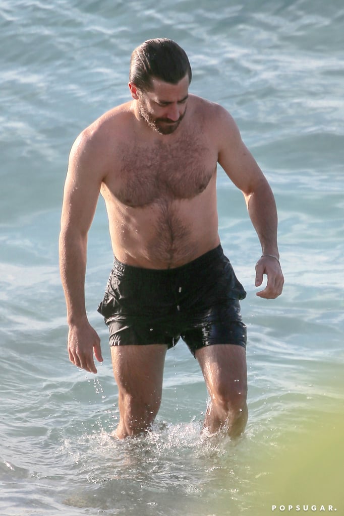 Jake Gyllenhaal Shirtless Pictures In St Barts January Popsugar