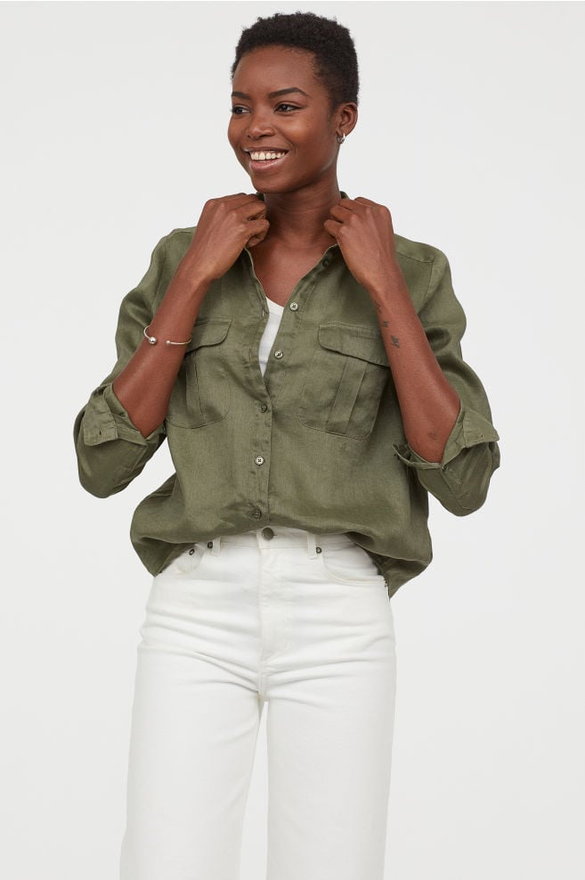 H&M Linen Blouse