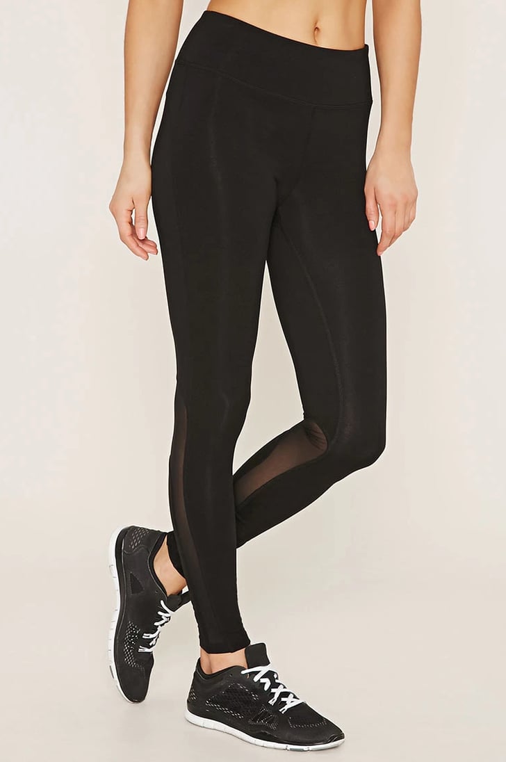 Forever 21 Active MeshSide Leggings Mesh Workout Pants POPSUGAR