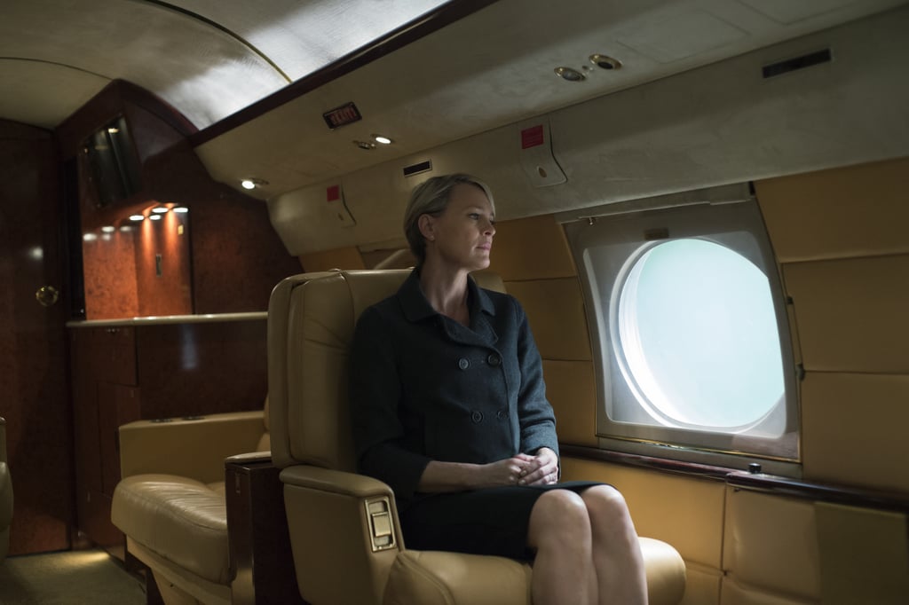 Obviously, Claire travels in style (and we're not just talking about Air Force One).