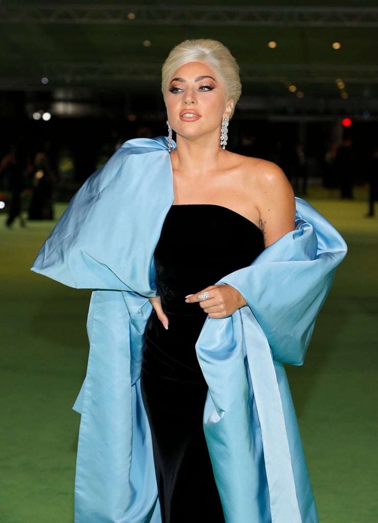 Lady Gaga's Strapless Schiaparelli Dress | Photos