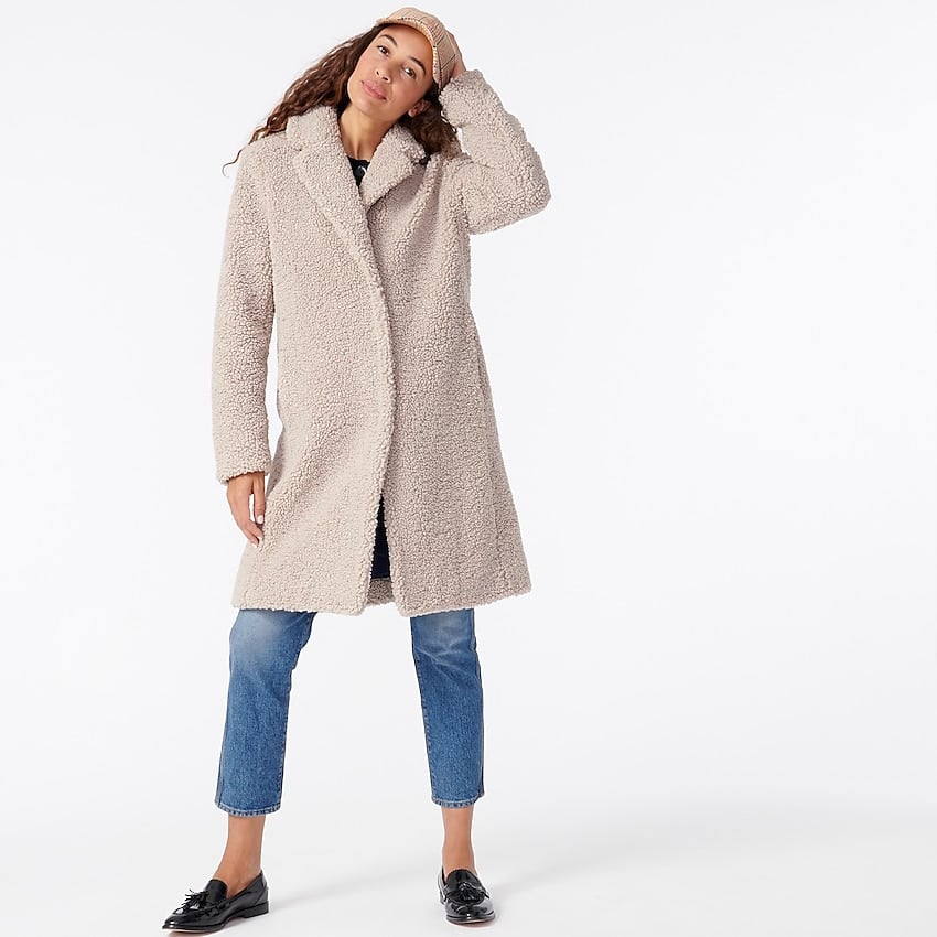 J.Crew Teddy Sherpa Topcoat