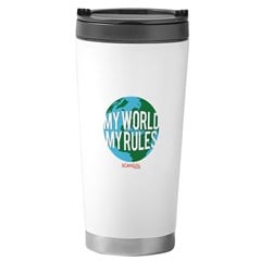 My World, My Rules Travel Mug