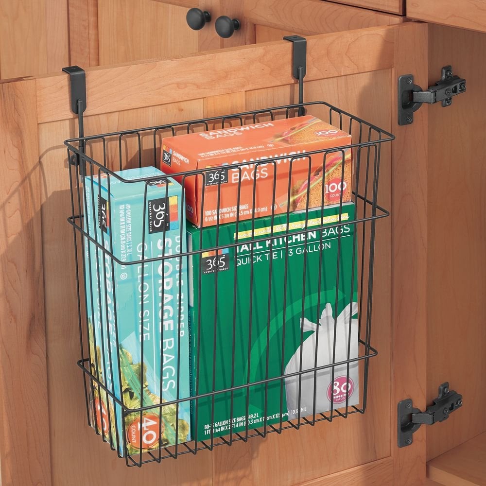 Mdesign Metal Wire Hanging Over Door Kitchen Storage Organizer
