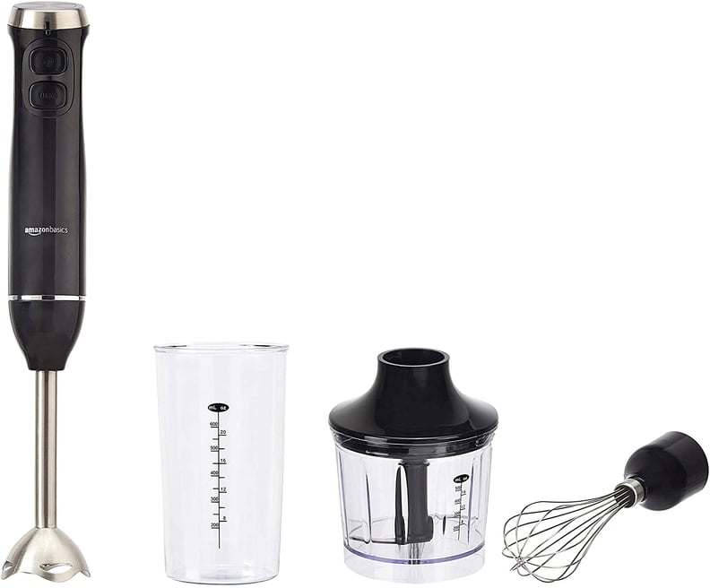 For Cooking Adventures: Amazon Basics Multi-Speed Immersion Hand Blender With Attachments