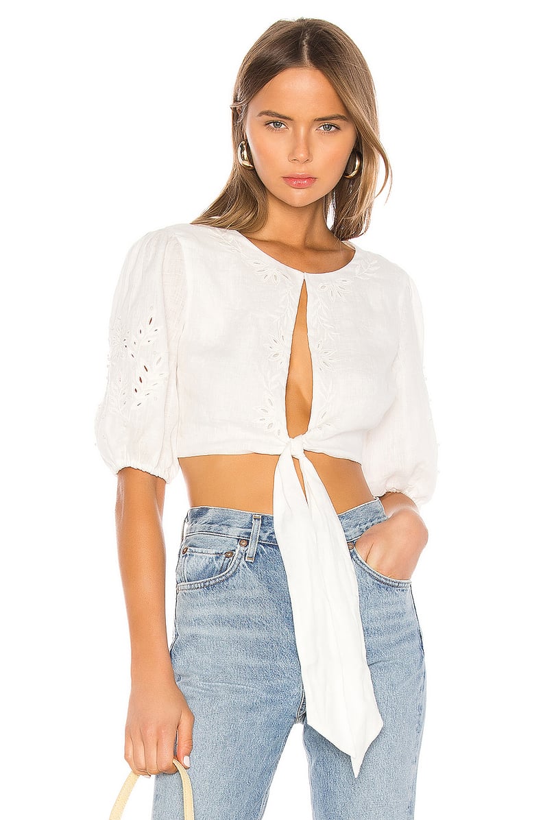 Camila Coelho Lyla Top in Ivory