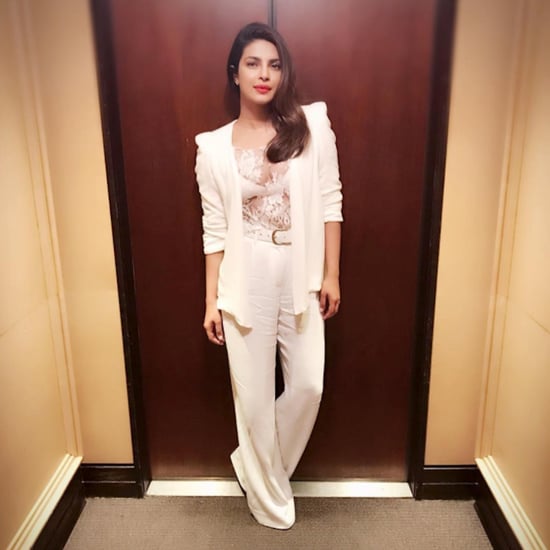 Priyanka Chopra Wearing a White Suit