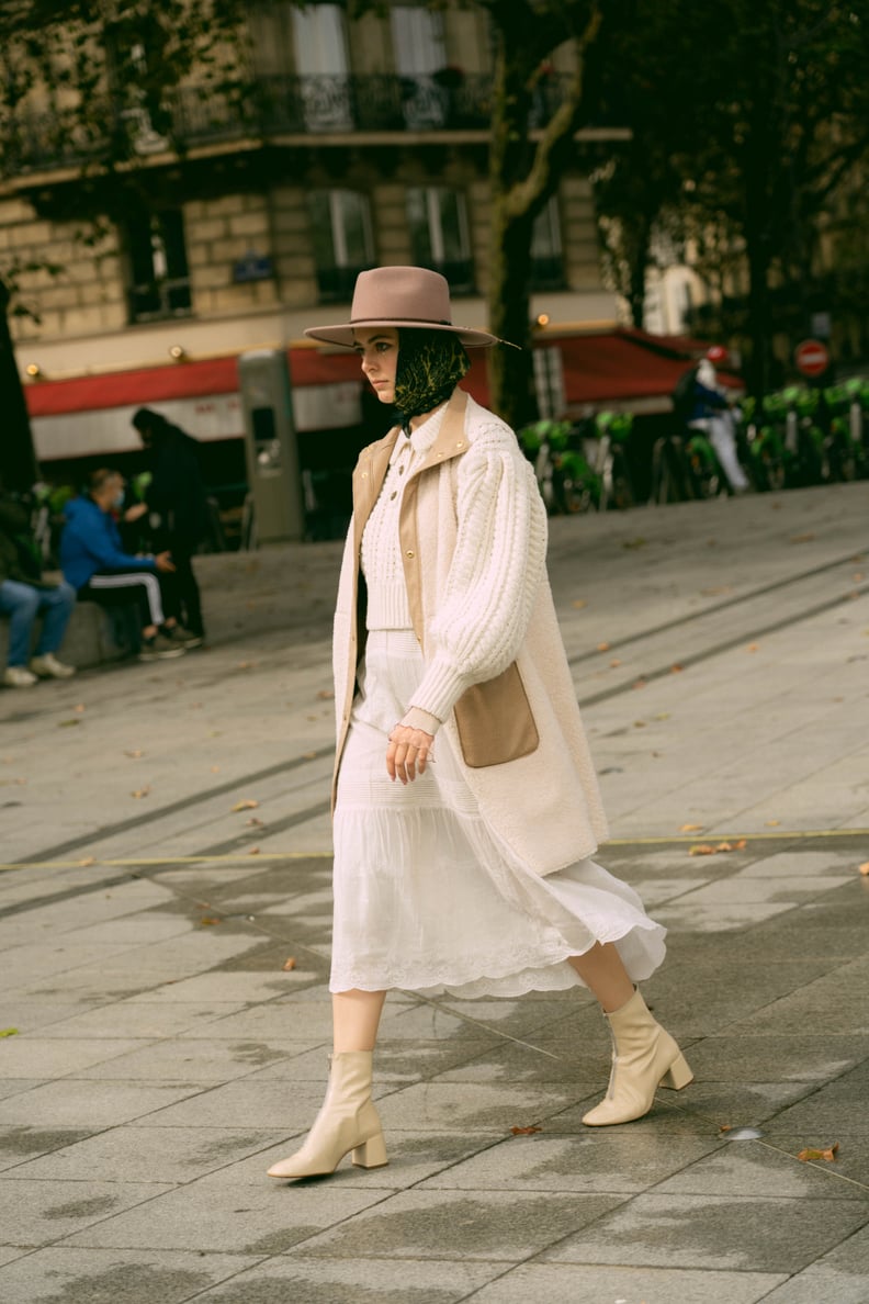 Winter-White Outfits With a Long Vest